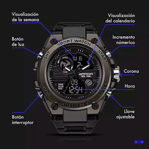 Reloj Tactico Militar SoldierPro [EL MÁS RESISTENTE DEL MUNDO]