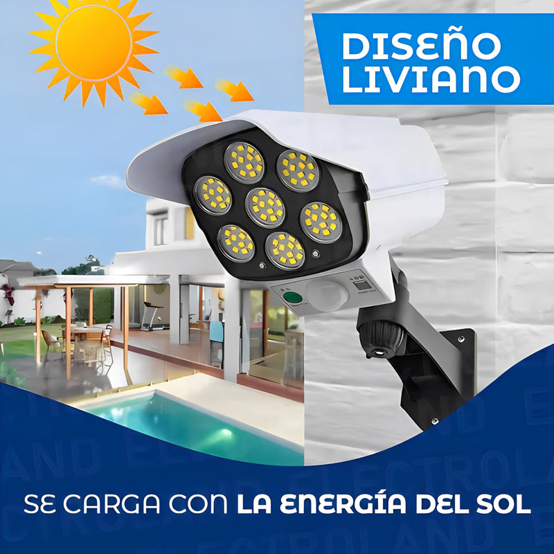 LAMPARA SOLAR EN FORMA DE CÁMARA SENSOR